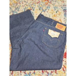 NWT Levi's 501 Button Fly Straight Leg Cotton Blue Jeans Size 56X30 Big & Tall